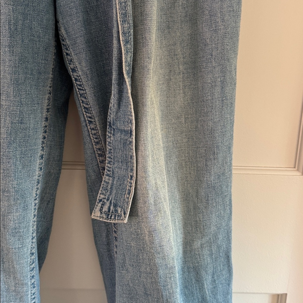 NWOT FREE PEOPLE DENIM JUMPER SIZE 6 - Picture 4 of 4